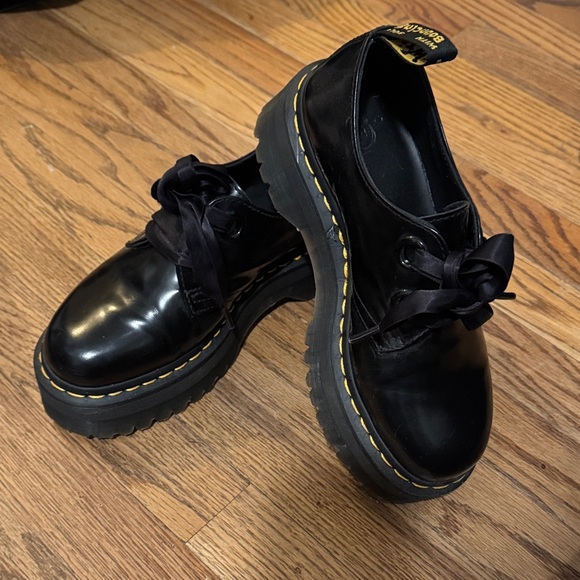 Dr. Martens Shoes - Dr. Martens Black Leather Shoes